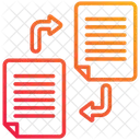 Intercambio De Archivos Archivos Transferencia De Datos Icono