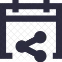 Calendario Compartir Fecha Icono