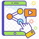 Compartir Contenido Compartir Videos Videos Virales Icono