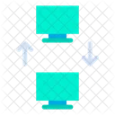 Transferencia De Datos Computadoras Base De Datos Icono