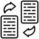 Intercambio De Documentos Transferencia De Datos Intercambio De Datos Icono