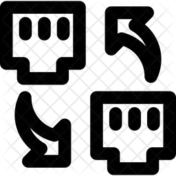 Compartir ethernet  Icono