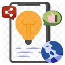 Compartir Idea Innovacion Idea Brillante Icono
