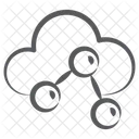 Compartir Nube Compartir Red Computacion En Nube Icono