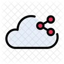 Nube Compartir Base De Datos Icono