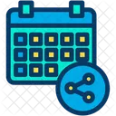 Compartir Programar Calendario Icono