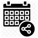 Compartir Programar Calendario Icono