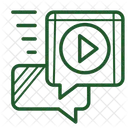 Compartir Videos Transmitir Videos Compartir Videos En Linea Icono