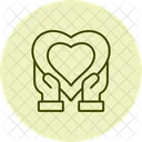 Compasion Amor Cuidado Icono