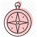Compass Color Shadow Thinline Icon Icon