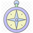 Compass Lineal Color Icon Icon