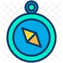 Camping Compass Direction Icon