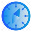 Compass West Direction Icon