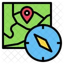 Map Compass Location Icon