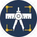 Compass Tool Geometry Scale Geometry Divider Icon