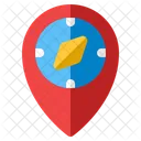Compass Location Pin Icon
