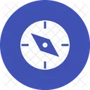 Compass Pointing West Icon