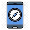 Navigation App Mobile Compass Icon