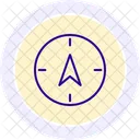 Compass Arrow Color Circle Icon Icon