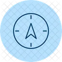 Compass Arrow Pentaglow Icon