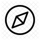 Compass Circle  Icon