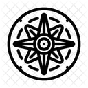 Compass Rose Sailing Icon