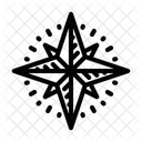 Compass Rose Geographical Icon