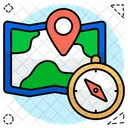 Compass Windrose Magnetic Tool Icon