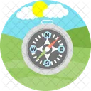Compass Navigation Beach Party Icon