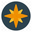 Compass Rose Wind Navigation Icon