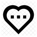 Compassion Heart Bubble Heart Sign Icon