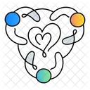 Compassionate Collaboration Empathy Teamwork Supportive Collaboration Icon