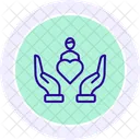 Compassionate Leader Line Icon Icon