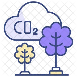 Compensação de carbono  Ícone