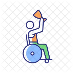 Competition winner with disability  Icon