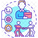 Workforce Competitive Business Icon