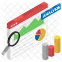 Competitor Analysis Competitor Assessment Data Analysis Icon