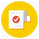 Complet Approuve Verifie Icône