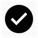Completado Solido Hecho Icono