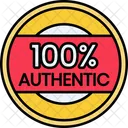 Autentico Completamente Autentico Autentico Icono