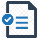 Check Document Verified File Checkmark Icon