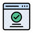 Webpage Complete Done Icon