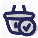 Complete Shop Shopping Basket Check Icon