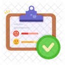 Survey Done Completed Survey Survey Report Icon