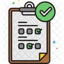 Completed Survey Completed Survey Feedback List Icon