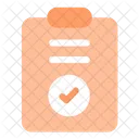 Completed Task Clipboard Icon