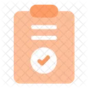 Completed Task Clipboard Icon