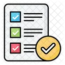Completed Task List Task Completion Complete Task Icon