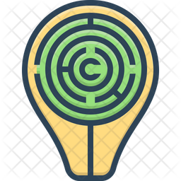 Complex Icon - Download in Colored Outline Style