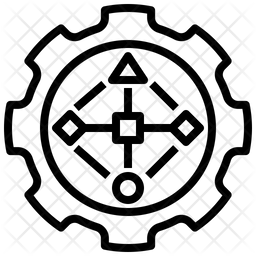 Complex Algorithm Icon - Download in Line Style